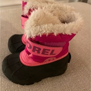 Sorel toddler boots pink